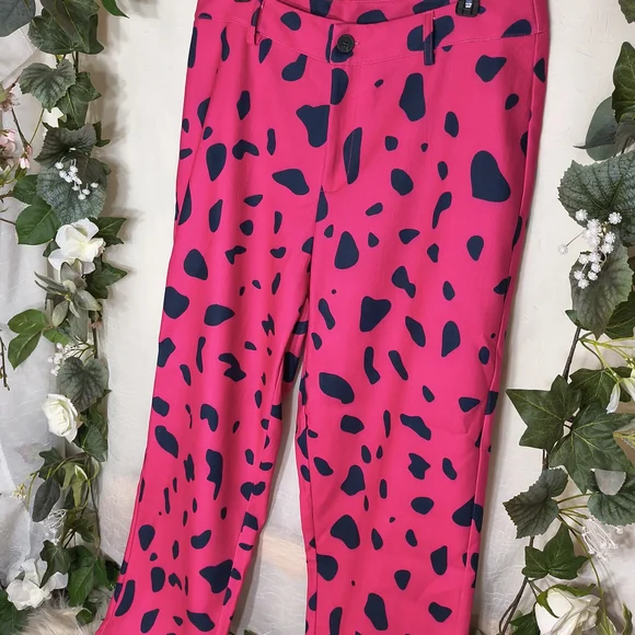 Pink and Black Patterned Pants - Picture 3 of 7